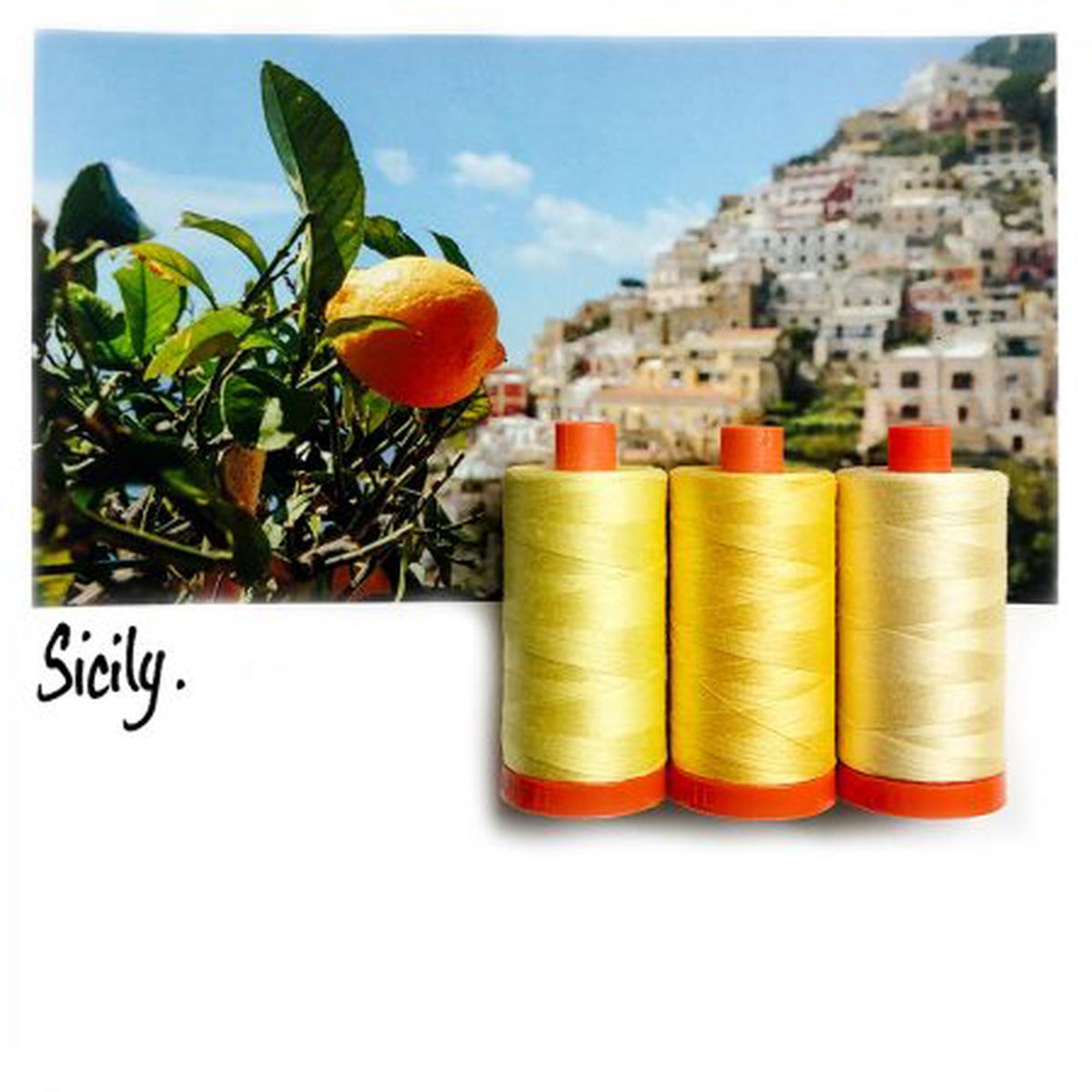 AURIFIL - Thread Color Builder ITALY SEPTEMBER: SICILY YELLOW