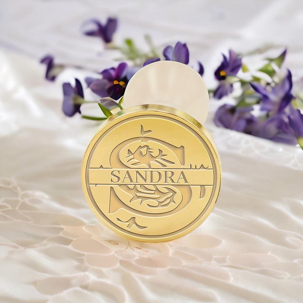 Custom Capital Letter Name Wax Seal Stamp - Letter S