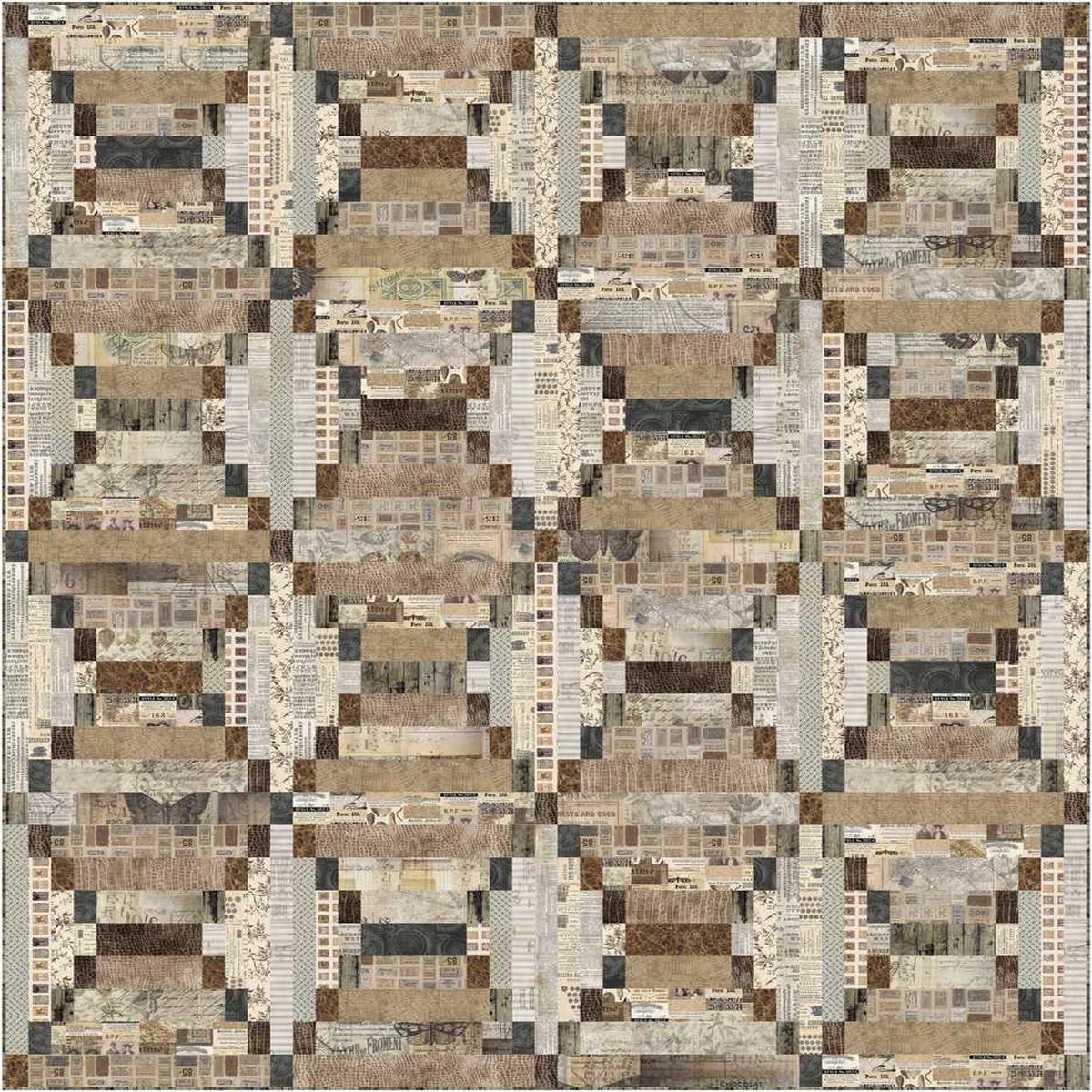 Tim Holtz - Palette Neutral - Weathered Quilt Kit