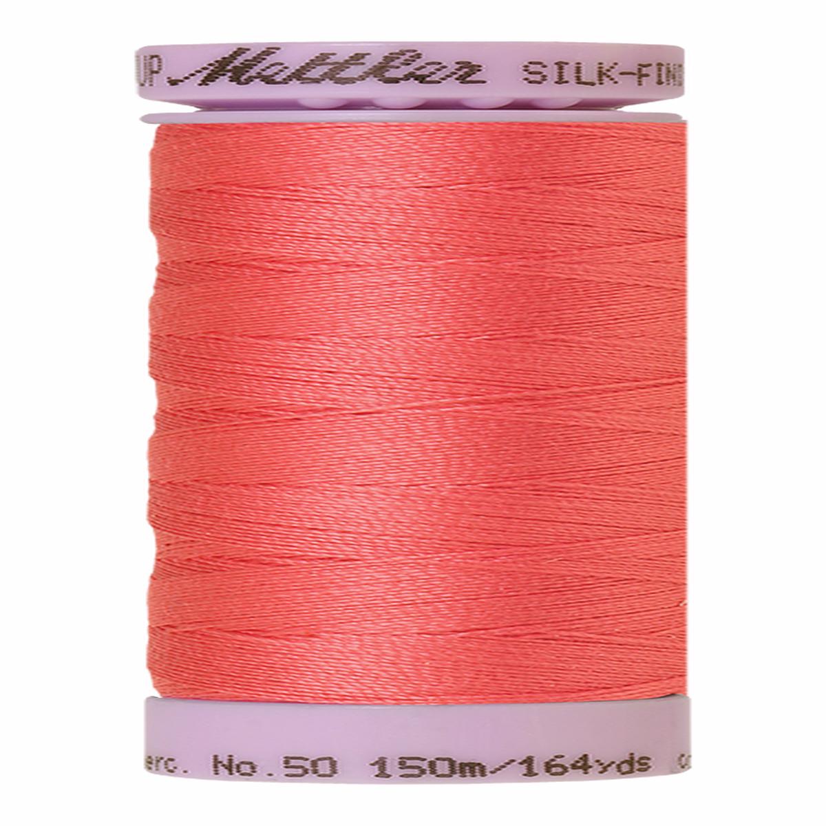 Mettler Silk-finish 50wt Solid Cotton Thread 164yd/150m Persimmon