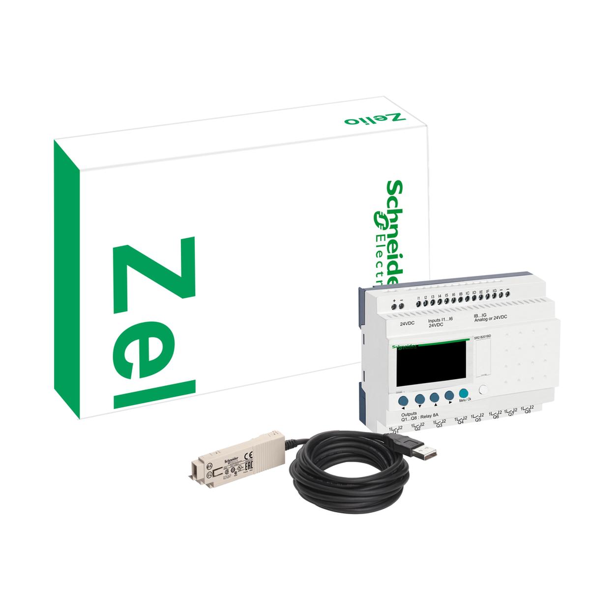 Modular discovery packs, Zelio Logic, smart relay discovery pack, 10 I/O, 24 V DC