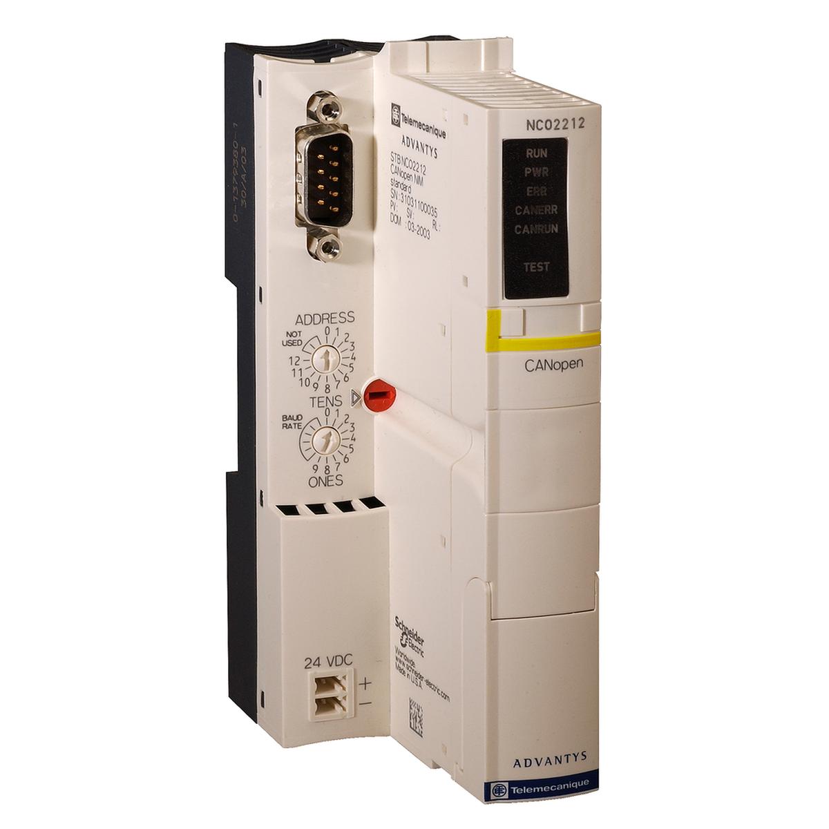 network interface module, Modicon STB, standard, CANopen bus, 1Mbps
