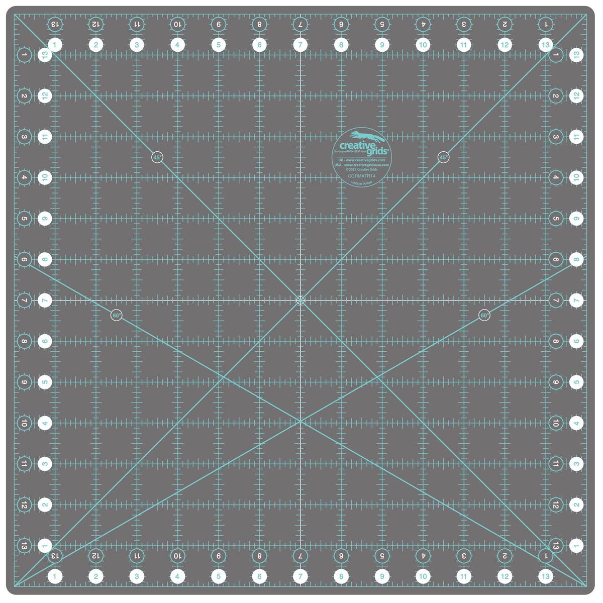 CREATIVE GRIDS SELF-Healing Rotating Rotary Cutting Mat 14in x 14in