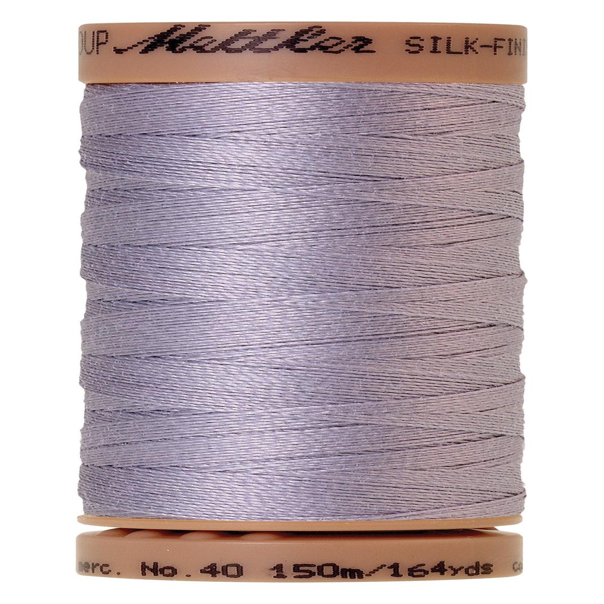 Mettler Silk-Finish 40wt Solid Cotton Thread 150M Cosmic Sky