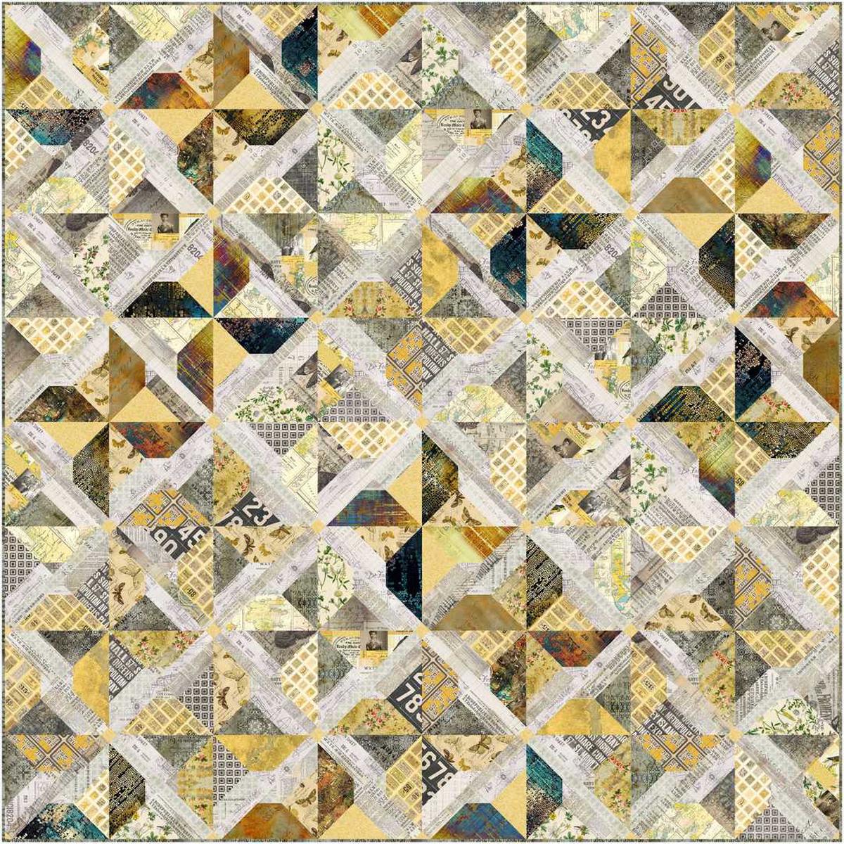TIM HOLTZ - Palette Yellow - On the Wind Quilt Kit