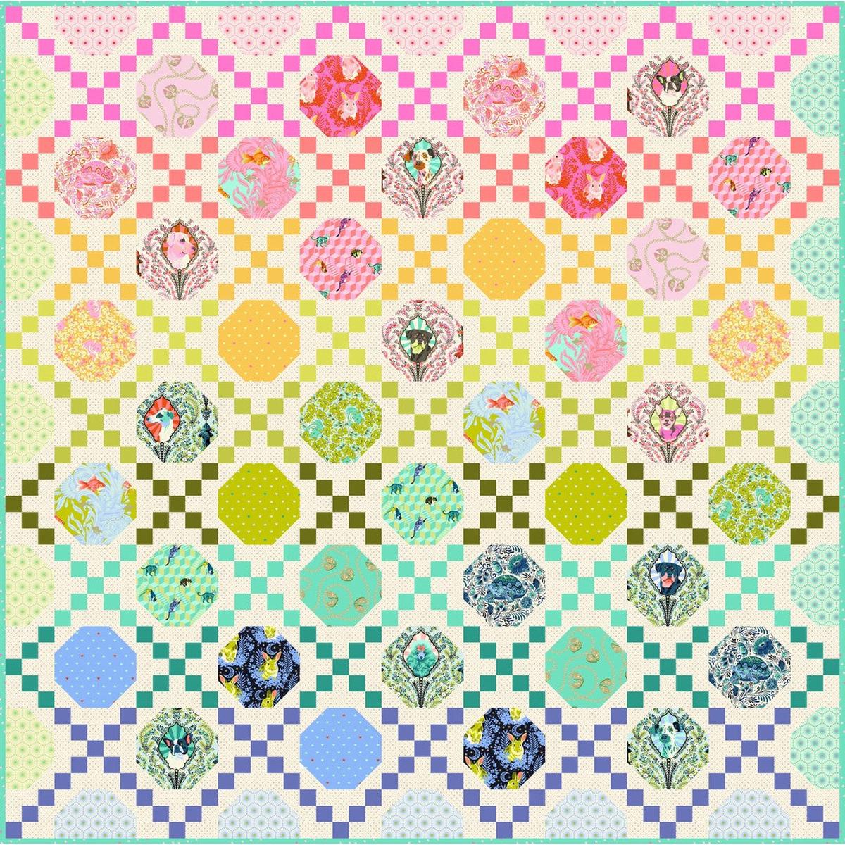TULA PINK - BESTIES - HAPPY HABITAT Quilt Kit